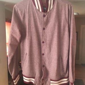 Varsity button up jacket!